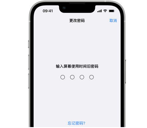 达川iPhone屏幕维修分享iPhone屏幕使用时间密码忘记了怎么办 