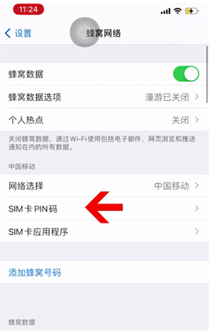 达川苹果14维修网分享如何给iPhone14的SIM卡设置密码 