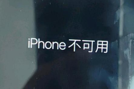 达川苹果服务网点分享锁屏界面显示“iPhone 不可用”如何解决 